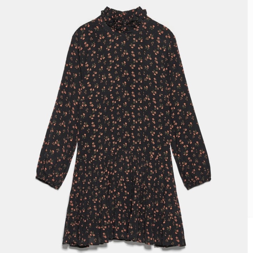 Zara floral print dress